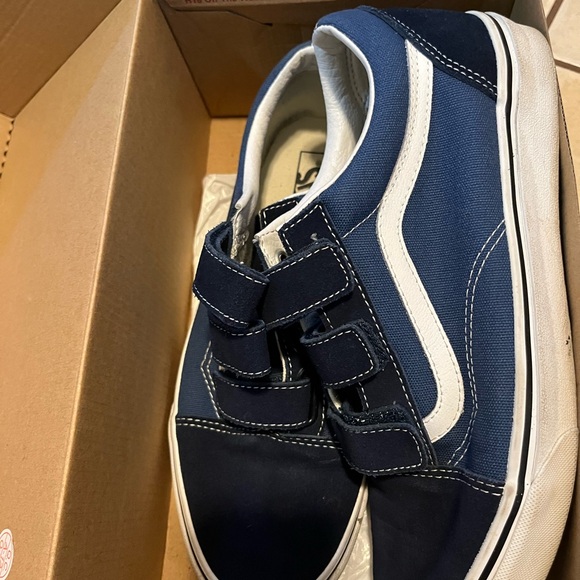Vans Kids Dark Blue Velcro Sneakers - Picture 2 of 6
